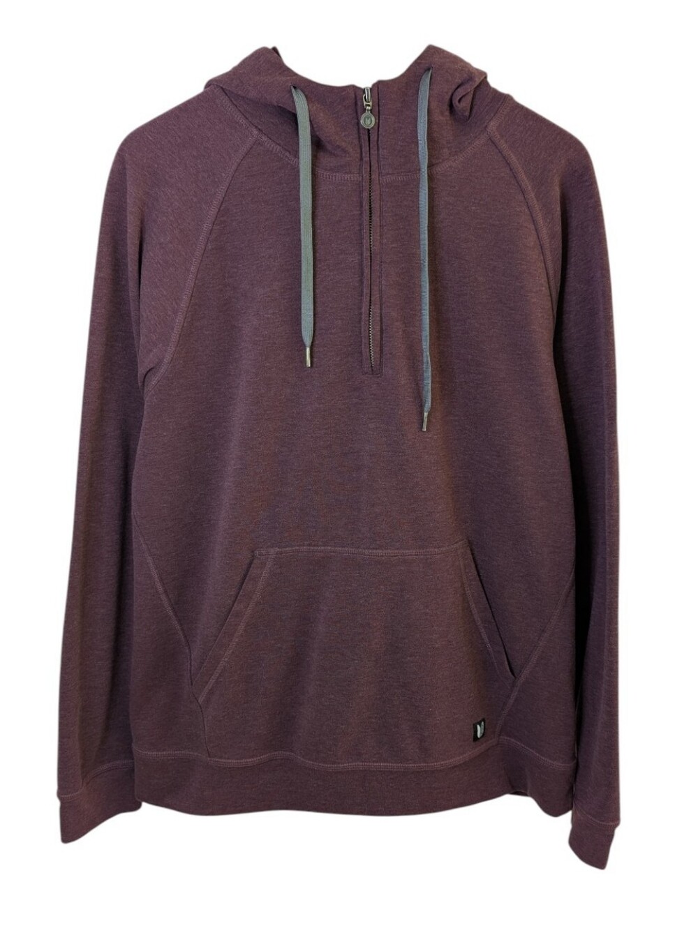 Linksoul Deep Plum Pullover 1/4 Zip Hoodie Large